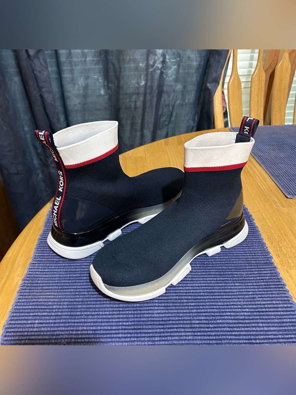 Michael Kors Kendra Bootie Fabric Sneakers Size 6